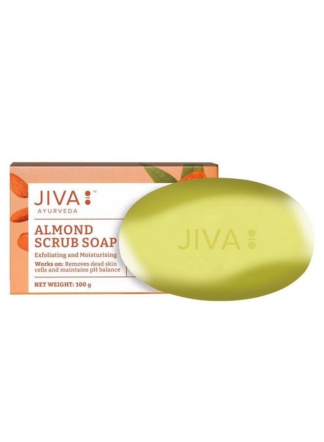Jiva Almond Soap Natural Badaam Soap 100 G Pack Of 4 For All Skin Types Natural Cleanser For Glowing Skinalmond Soap 100 G Pack Of 4 - Image 3
