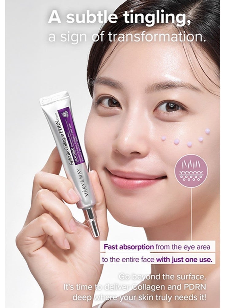 MARY & MAY Mary&May Spicule Collagen PDRN Cream15g - Image 3