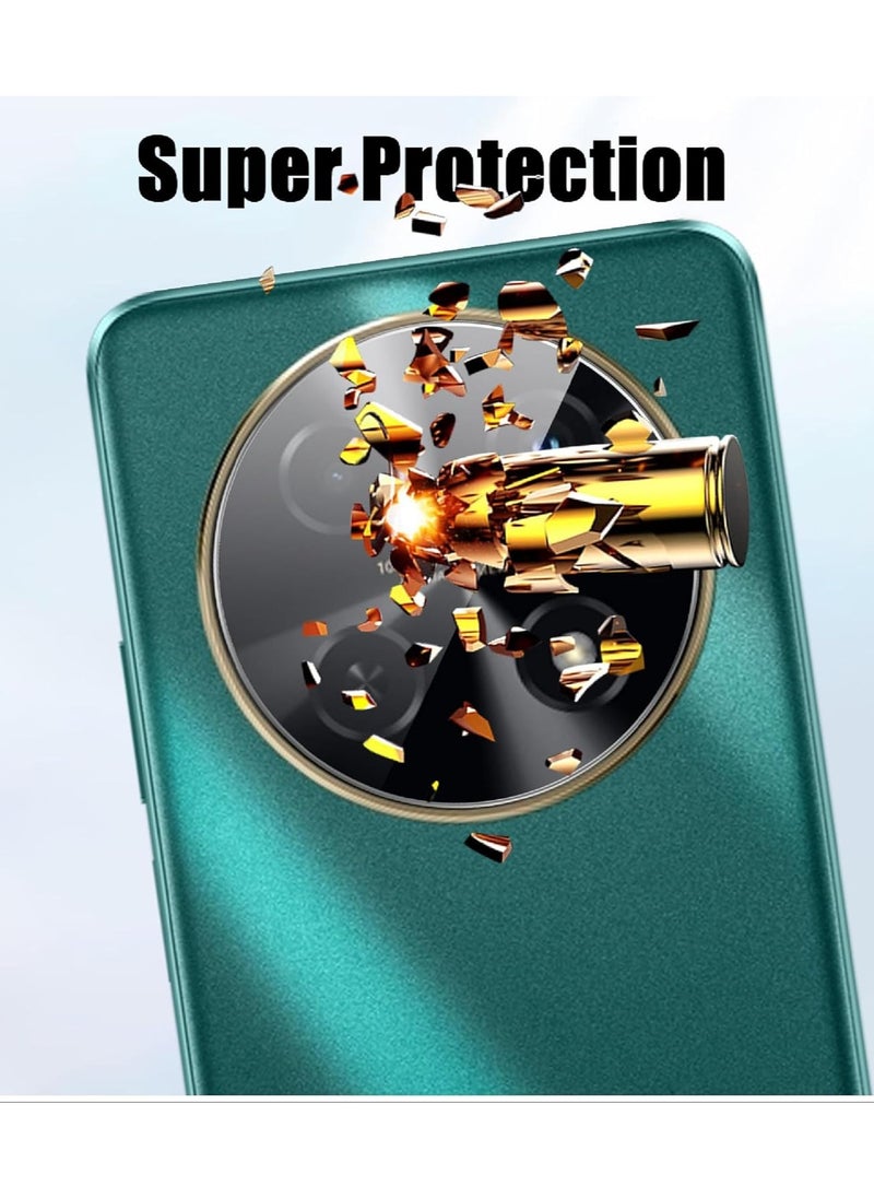 For HUAWEI Nova 12i Screen Protector Tempered Glass Full Coverage HD Anti-Scratch Bubble-Free Tempered Film with Lens Protector 4 Pack