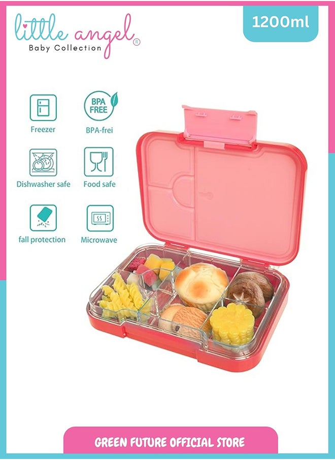 Little Angel Insulated Leakproof Bento Kids Lunch Box With 6 Compartments  - Image 5