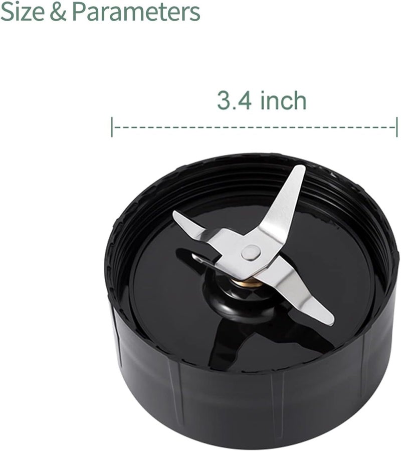 LVAINIT (Pack of 2) Cross Blade Blender Magic Bullet Replacement Parts Compatible with 250-watt Magic Bullet MB1101 Series Blender, Juicer and Mixer - Image 3