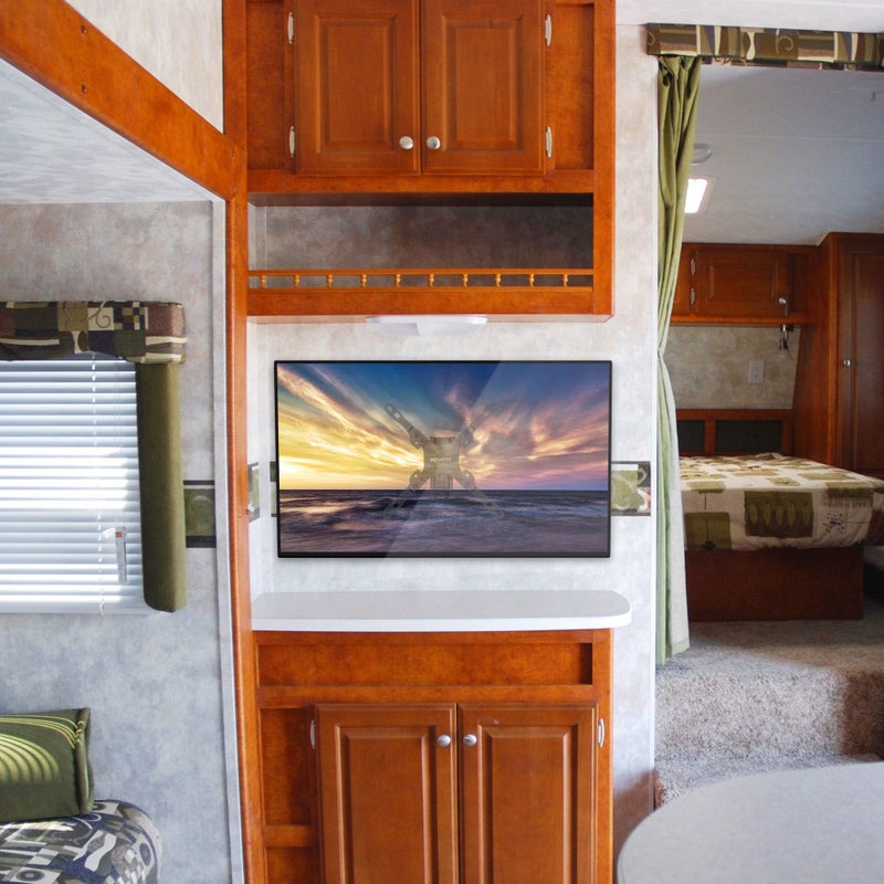 Mount-It! RV TV Mount with Dual Wall Plates for Indoor & Outdoor Use | Quick Release Full Motion Bracket | Tilt & Swivel | Rustproof Aluminum | VESA 75x75â€“200x200 | 13â€“43â€ TVs | 33â€¯lbs | 2.5â€ Profile - Image 4