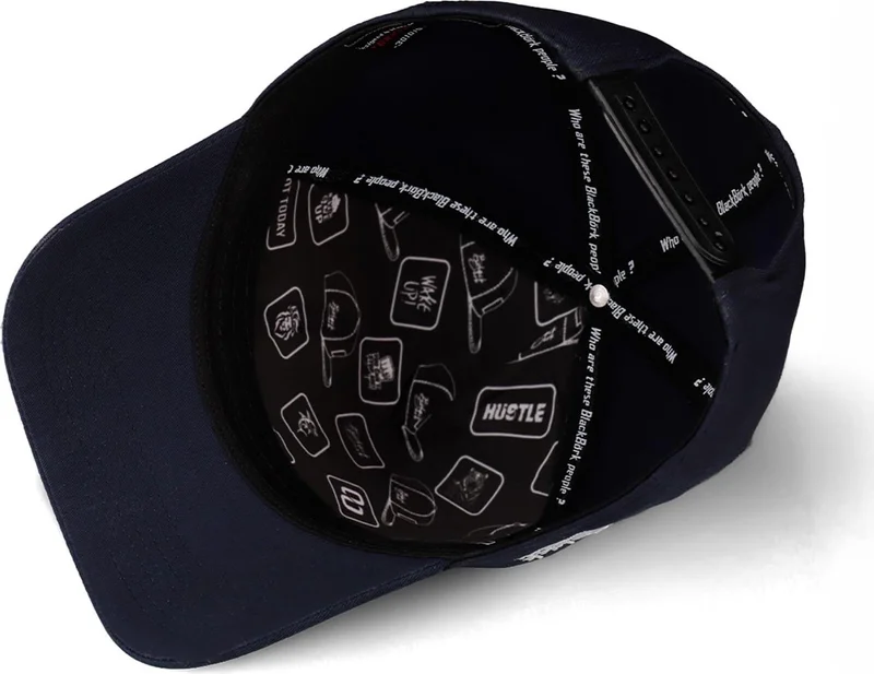 Black Börk BlackBörk V2 Baseball Limited Edition - Unisex Navy Blue Hat (Cap) with 4 Code Logo