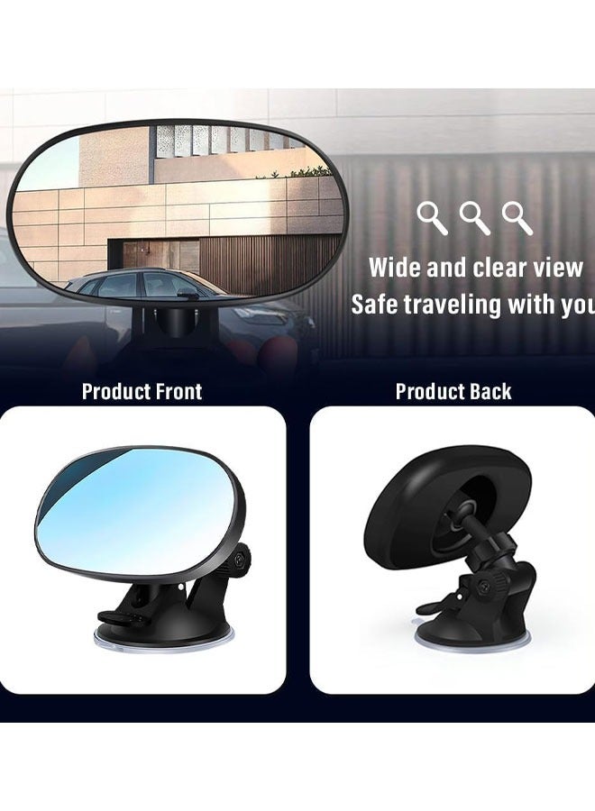 Kissy Baby Baby Car Mirror Rear Facing, Baby Car Mirror for Baby, Suction Cup HD Wide Angle Convex Mirror Car Rear View Mirror with 360° Adjustable, Essential Car Interior Accessories, Baby Mirror for Car Seat - Image 3