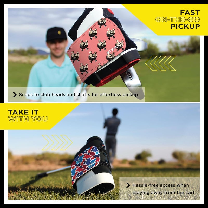 Stick It Magnetic Rangefinder Strap | Strong Magnet Securely Holds to Golf Carts and Golf Clubs for Easy Access | Slim, Form Fitting, Size Adjustable - Image 4