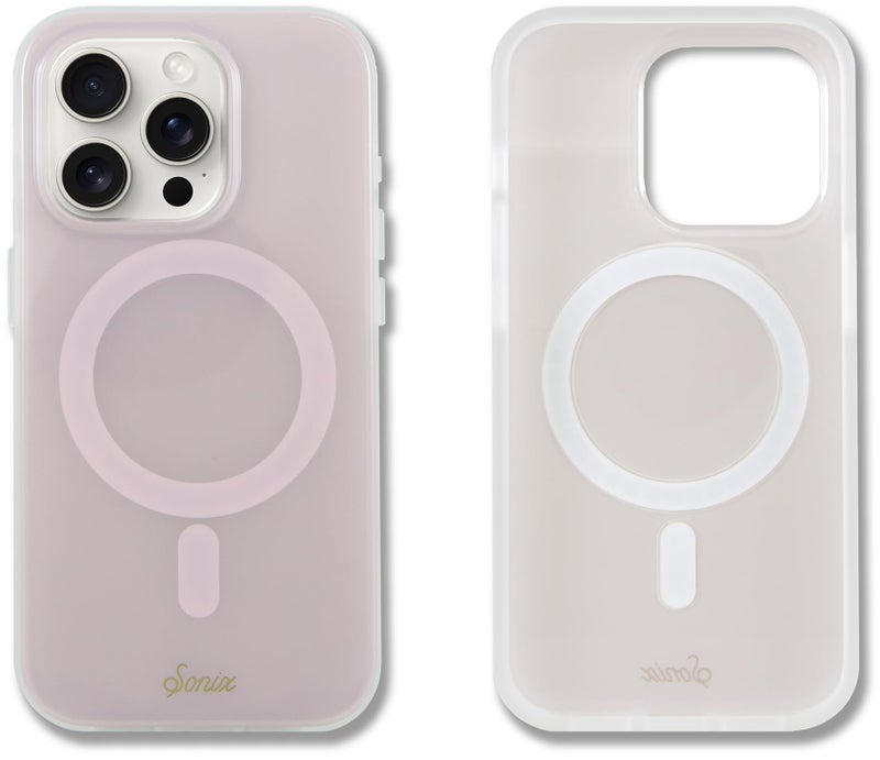 Sonix Protective Phone Case for iPhone 15 Pro | Compatible with Magsafe | 10ft Drop Tested | Jelly Champagne - Image 1