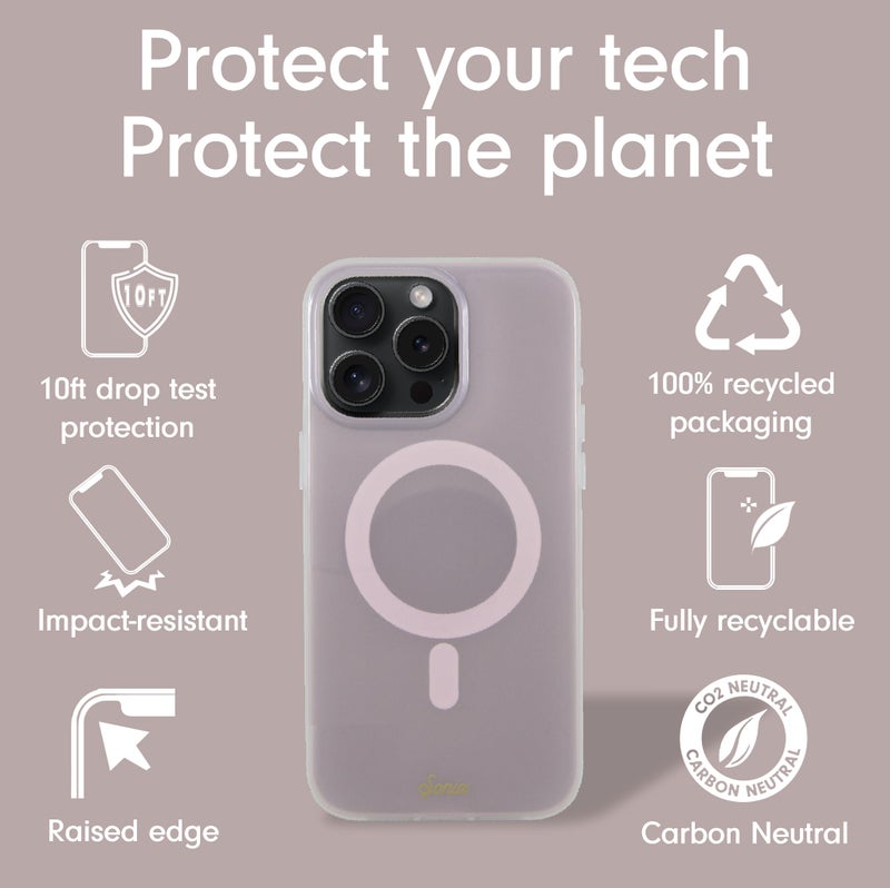 Sonix Protective Phone Case for iPhone 15 Pro | Compatible with Magsafe | 10ft Drop Tested | Jelly Champagne - Image 5