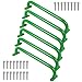Purife 172 Inch Green Playground Handles Metal Pack of 6  Outdoor Swing Sets Grab Handles  Playset Grab Bar Indoor Kids Climbing Monkey Bars for Playhouse Treehouse Jungle Gym - Image 4