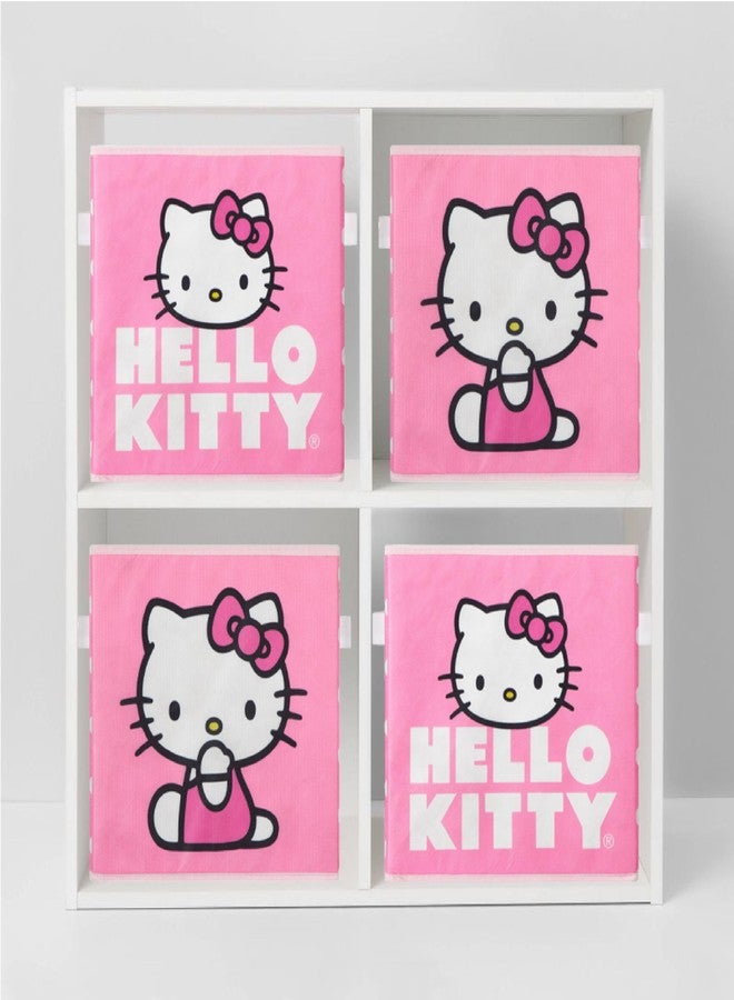 Idea Nuova Hello Kitty Set of 2 Durable Storage Cubes with Handles, 10"x10"x10" Cubes - Image 5