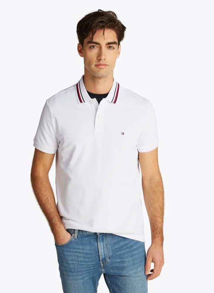 TOMMY HILFIGER Logo Print Polo Shirt