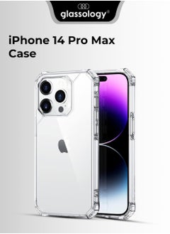 glassology iPhone 14 Pro Max Case 6.7 inch Anti-Yellowing Back, Hard Anti-Explosion Back, Ultra Thin Case, Anti-Drop Shockproof Protection, iPhone 14 Pro Max Cover.  - Image 1