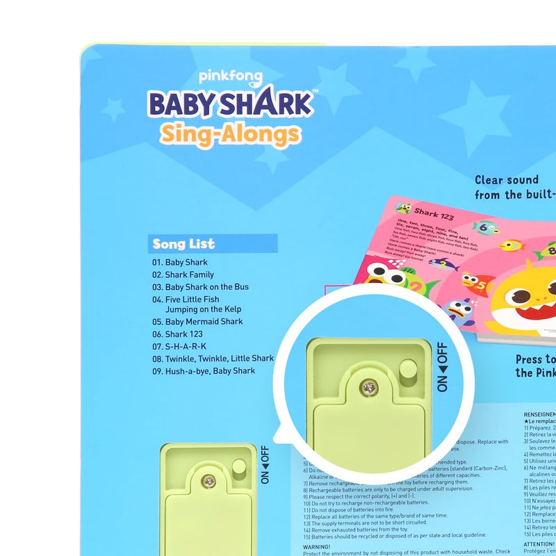 Pinkfong Baby Shark Sing-Alongs 10 Button Sound Book | Baby Shark Toys | Learning & Education Toys | Interactive Baby Books for Toddlers 1-3 | Gifts for Boys & Girls - Image 2