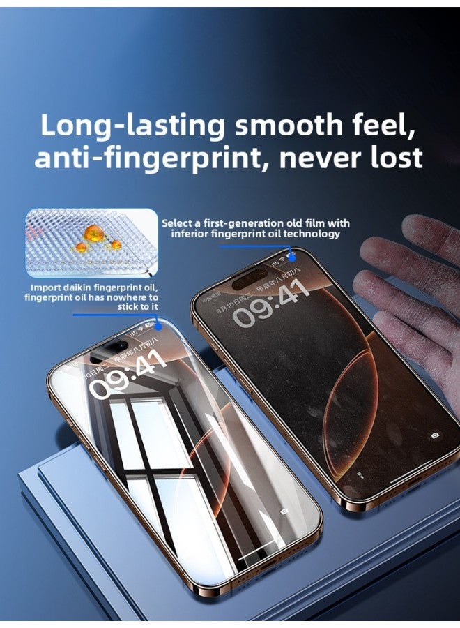 For IPhone16/15promax Tempered Film Apple 16promax Mobile Phone Film 11 Protective Film 12m-Colour:✅[blu-ray 9d丨full Screen Full Coverage 3 Times Anti-fingerprint] 2 Pieces—free Film Applicator + Damage Compensation Guarantee-Size:iPhone 13 Pro