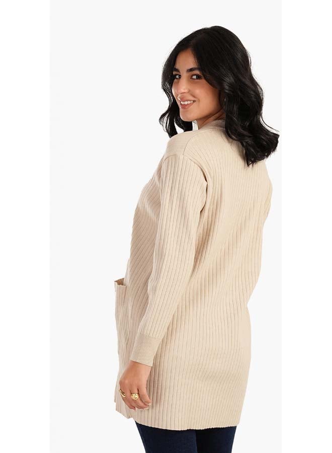 Carina Button Front Knitted Cardigan - Image 2