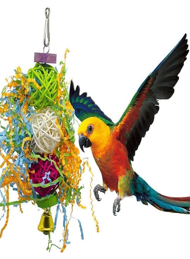 3 Pack Bird Shredder Toys Small Parrot Chewing Toys Parrot Cage Foraging Hanging Toy for Small Bird Parakeets Parrotlets Lovebirds Cockatiels - Image 5