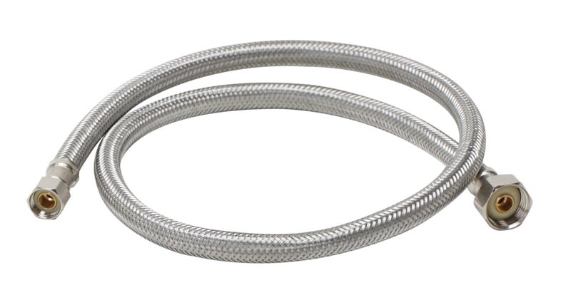 Fluidmaster 1F36 Faucet Connector, Braided Stainless Steel - 3/8 Female Compression Thread x 1/2 F.I.P. Thread, 3 Ft. (36-Inch) Length - Image 2