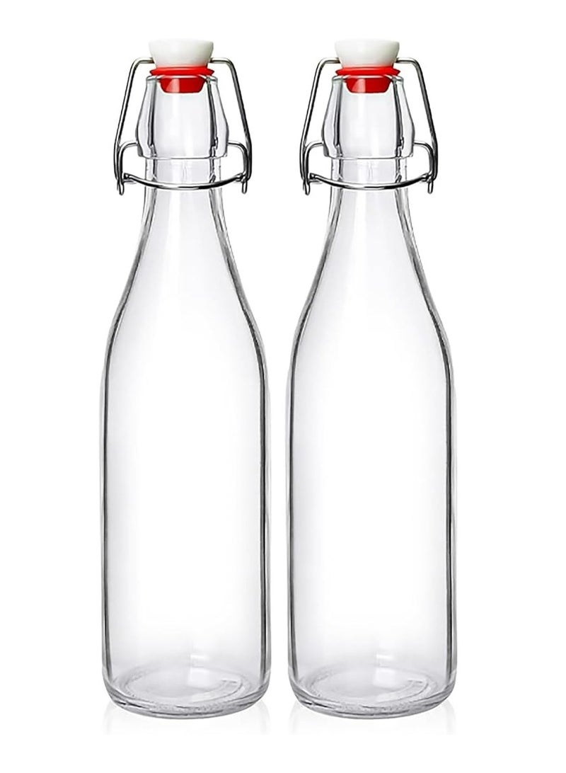 RR BRAND 2-Piece Glass Bottle With Stopper Cap Clear 200grams - Image 1