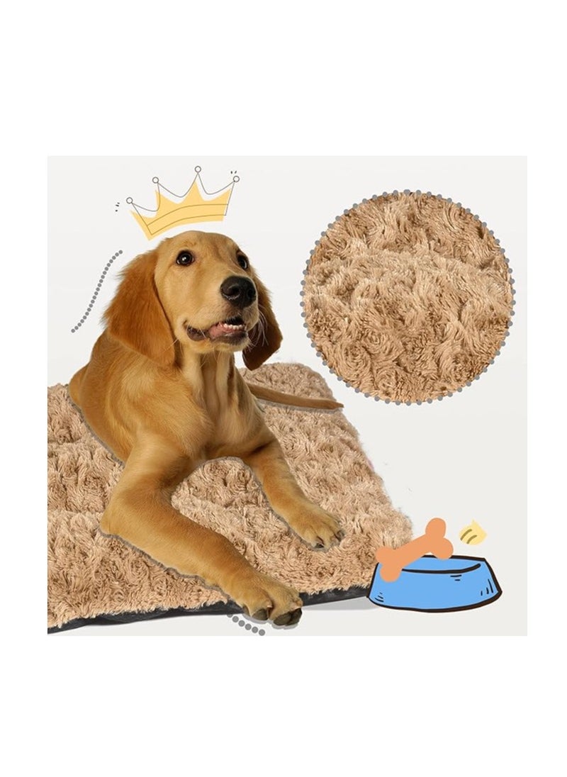 Generic Ultra Soft Pet Bed,Dog Cats Kennel Comfortable Pet Pad Plush Mattress Cushion For Medium Or Large Size Pets,Anti-Slip Bottom Puppy Pillow Washable Mat Cushion For Home  - Image 2