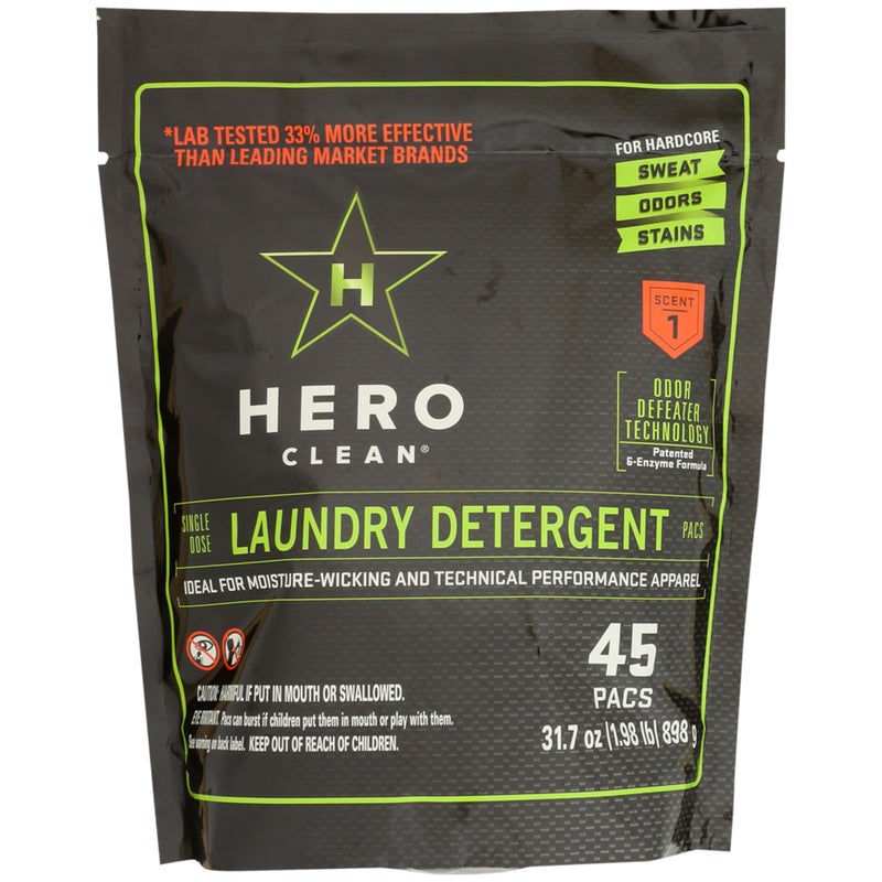Hero Clean Laundry Detergent PACS Scent 1 45Count