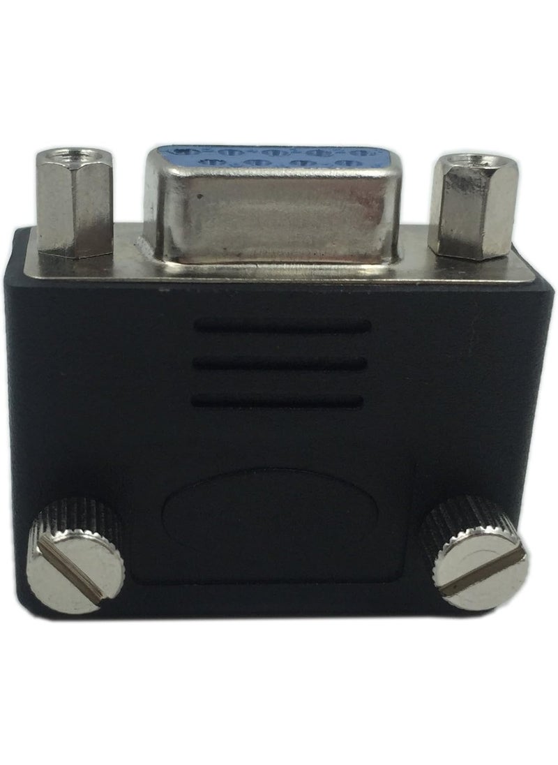 CERRXIAN CERRXIAN 90 Degree DB9 9 Pin RS 232 Male to Female Serial Gender Changer Extension Cable Converter Adapter Coupler  - Image 5