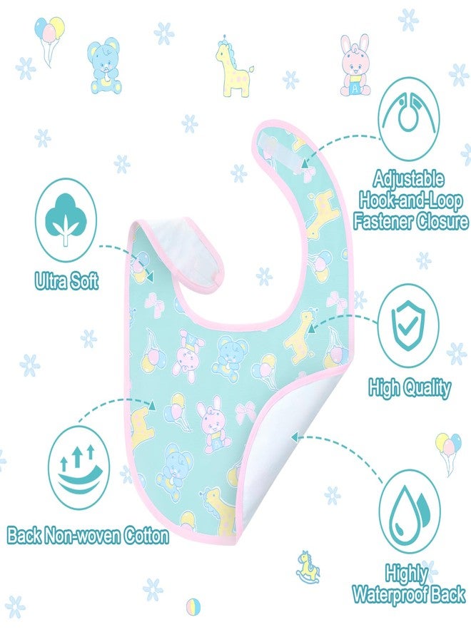 Littleforbig Silky Waterproof Babydoll Printed Adult Bib with Adjustable Hook-and-Loop Fastener Closure - Full Print Baby Parade Adult Bib - Image 2