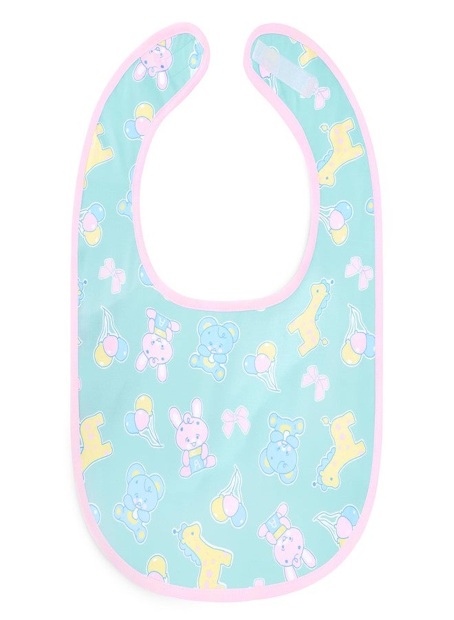 Littleforbig Silky Waterproof Babydoll Printed Adult Bib with Adjustable Hook-and-Loop Fastener Closure - Full Print Baby Parade Adult Bib - Image 1