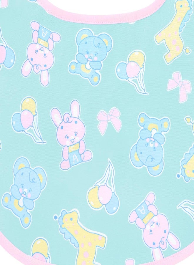 Littleforbig Silky Waterproof Babydoll Printed Adult Bib with Adjustable Hook-and-Loop Fastener Closure - Full Print Baby Parade Adult Bib - Image 4