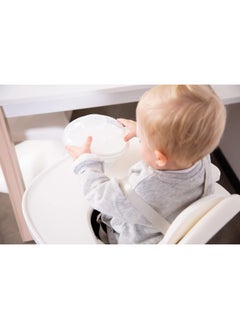 CHILDHOME Childhome, Evolu 2 High Chair Shelf, Adjustable In Depth, Easy To Install, With Silicone Pad, Non-Slip, Clean, White  - Image 4