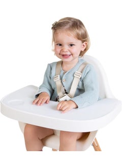 CHILDHOME Childhome, Evolu 2 High Chair Shelf, Adjustable In Depth, Easy To Install, With Silicone Pad, Non-Slip, Clean, White  - Image 5