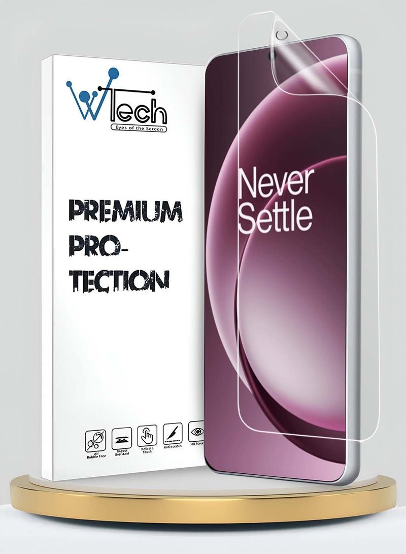 Wtech OnePlus 15 5G 2025 Premium Hydrogel Film Thin and Flexible Screen Protector (MSHFMN) - Clear - Image 1