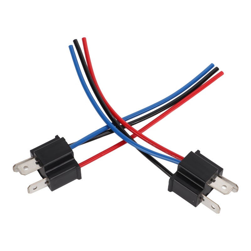 H4 Male Holder Line: 2 Pack, 12V-24V, High Temperature Resistant ABS + Copper - Easy Pre-Wired Installation, 3 Pin Socket for Automobiles, Trailers, Industrial Equipment & More - Image 5