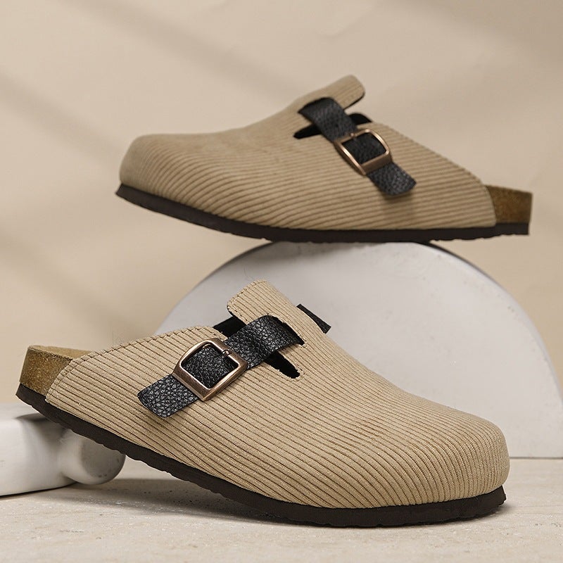 2026 كلاسيكي جديد كل الموسم Birkenstock-Style Cork Slippers Mules في الهواء الطلق High-End زوجين الحذاء العادي - Image 1