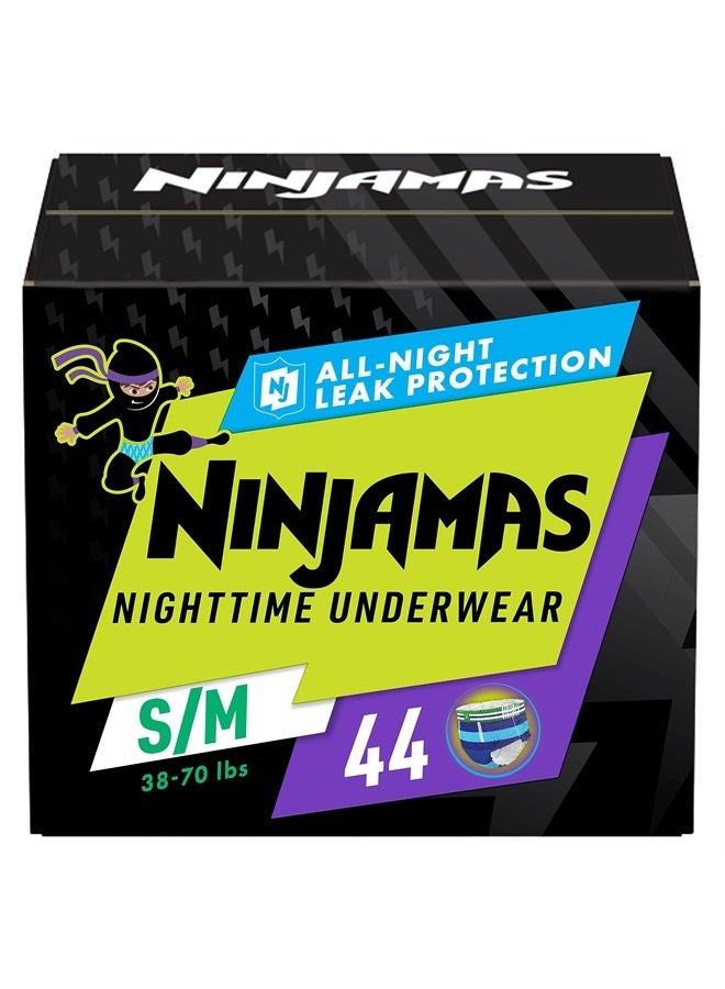 Pampers Ninjamas Nighttime Bedwetting Underwear Boys - Size S/M (38-70 lbs), 44 Count (Packaging May Vary)  - Image 1
