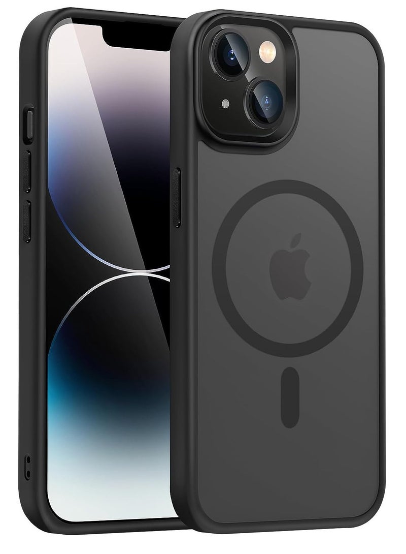 TIGER Shockproof Matte Translucent Phone Case Compatible with iPhone 14 & 13 – MagSafe Compatible, Scratch-Resistant Protective Cover with Slim Fit and Matte Finish - Image 1