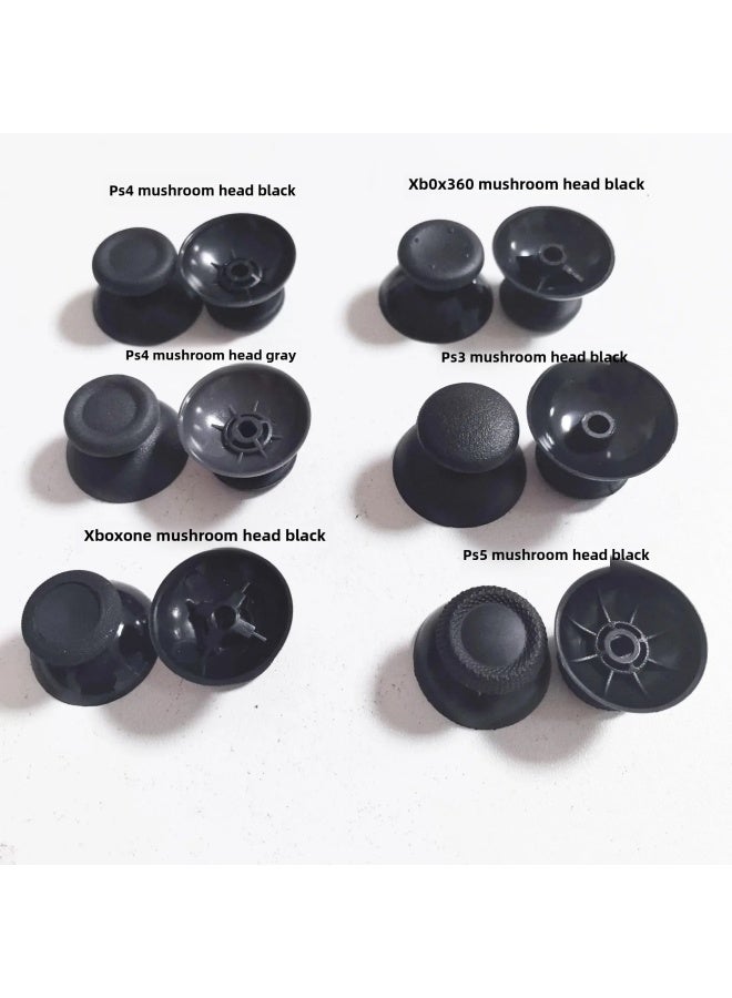 عام PS5/PS3/PS4 Xbox Game Controller، غطاء عصا التحكم، غطاء حماية للأزرار، رأس الفطر، ملحقات إلكترونية للدراجة النارية - لون المنتج: PS3 أسود - Image 2