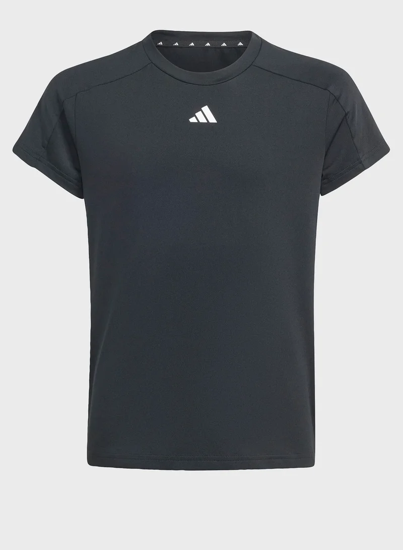 Adidas 3 Stripes Kids Train T-Shirt Set