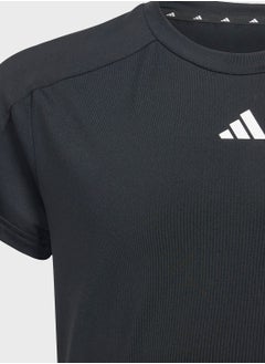 Adidas 3 Stripes Kids Train T-Shirt Set  - Image 4