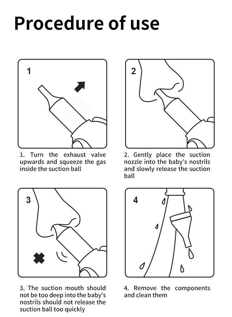 أمتشي بيبي منظف الأنف لشفاطات الأنف للأطفال-الأخضر - Image 4