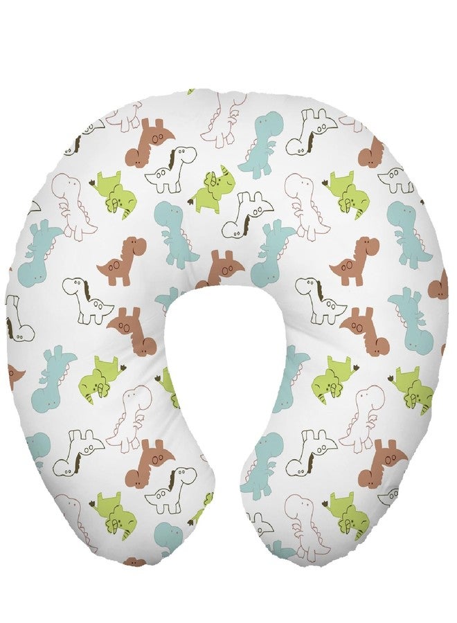 TOYSILO Adjustable Nursing & Breastfeeding Pillow for Baby – Multi Use Feeding Support Cushion for Bottle Feeding, Tummy Time & Sitting – Soft Removable Cover Washable (Dino Park) - Image 2