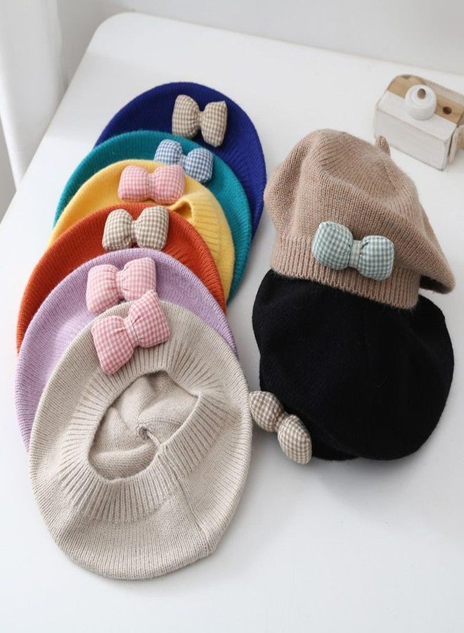 BIBABLYKE Cute Baby Girl Knitted Beret Soft & Comfortable Hat Stylish Infant Girl Beret Hat Perfect for Outdoor Activities Gift - Image 3