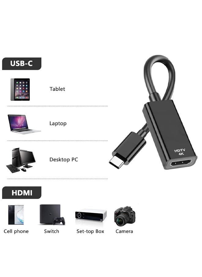 Generic - Adapter USB-C to HDTV Compatible with Samsung Galaxy S24 Ultra with high definition quality - Image 1