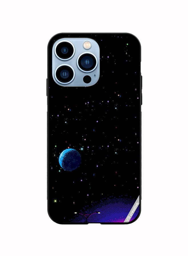 VR CREATIVE Protective Case Cover For Apple iPhone 13 Pro 8-Bit Pixel Galaxy Design Multicolour - Image 1