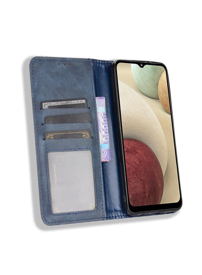 S-TOP Case For Samsung Galaxy M32 Magnetic Buckle Retro Crazy Horse Texture Horizontal Flip Leather Case with Holder & Card Slots & Photo Frame - Image 5