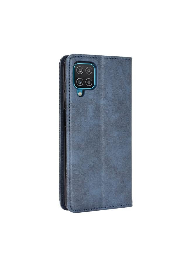 S-TOP Case For Samsung Galaxy M32 Magnetic Buckle Retro Crazy Horse Texture Horizontal Flip Leather Case with Holder & Card Slots & Photo Frame - Image 3