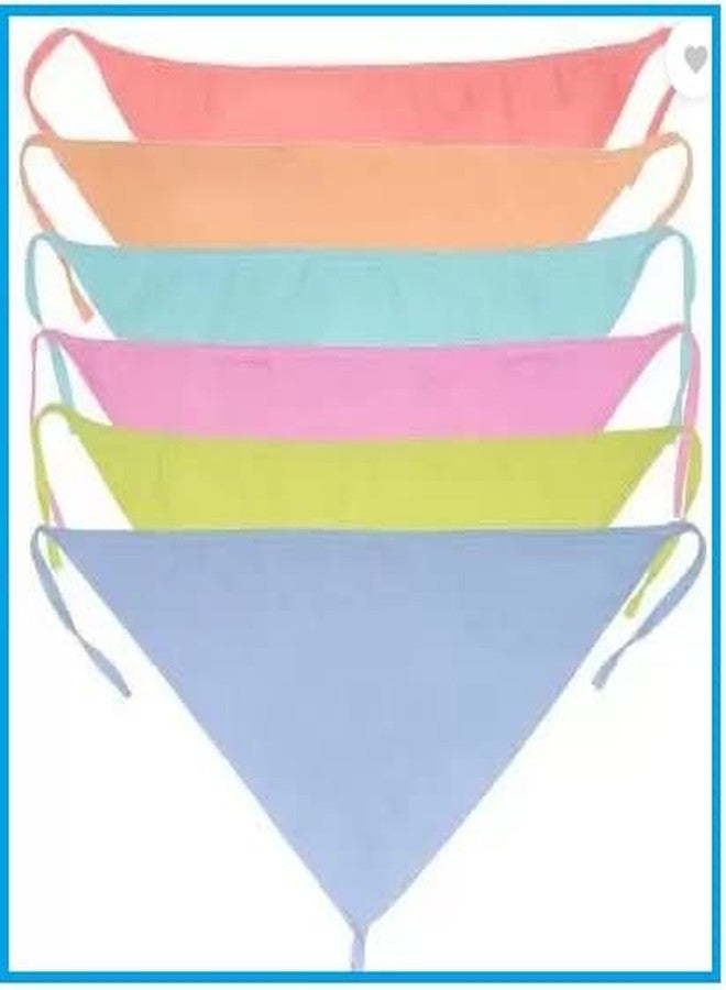 Teddyify Newborn Essentials, Washable, Reusable Langot/Cotton Cloth Nappies (0-6 Months) (Triangle, Multicolor) (Triangle multicolor, pack of 12) - Image 1
