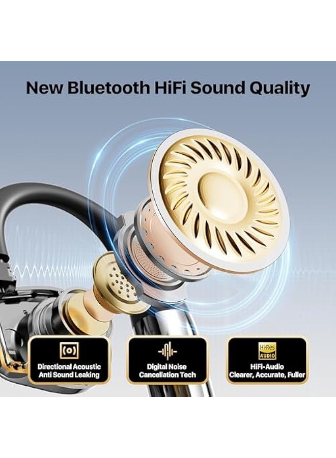 Topleo AI Language Translator Earbuds, OWS Real-Time 3-in-1 Translation Earbuds 144 Languages & Accents, Translation Device for Travel Business Learning, Black - Image 5