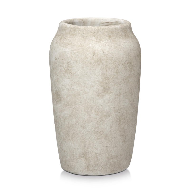 Briful 906 Large Ceramic Rustic Vase Shabby Vintage Textured Vase 433 Wide Mouth Pampas Vases for Fake Flowers Branches Farmhouse Home Dcor Weddings Shelf Table DecorHeige