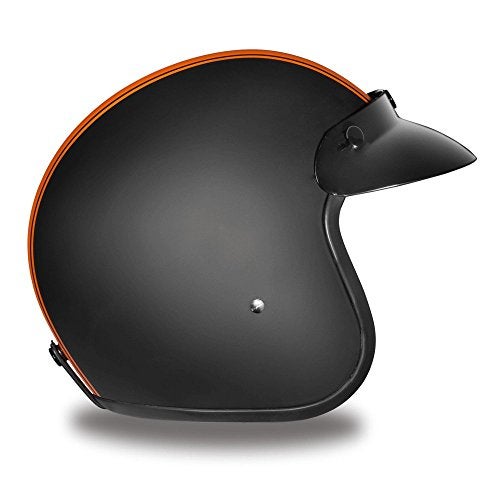 Daytona Helmets 3/4 Shell Open Face Motorcycle Helmet - DOT Approved, Lightweight & Comfortable, Vintage Design for Scooter, Cruiser & Street Bikes - Adjustable Fit, Enhanced Ventilation & Clear Visor - Image 4