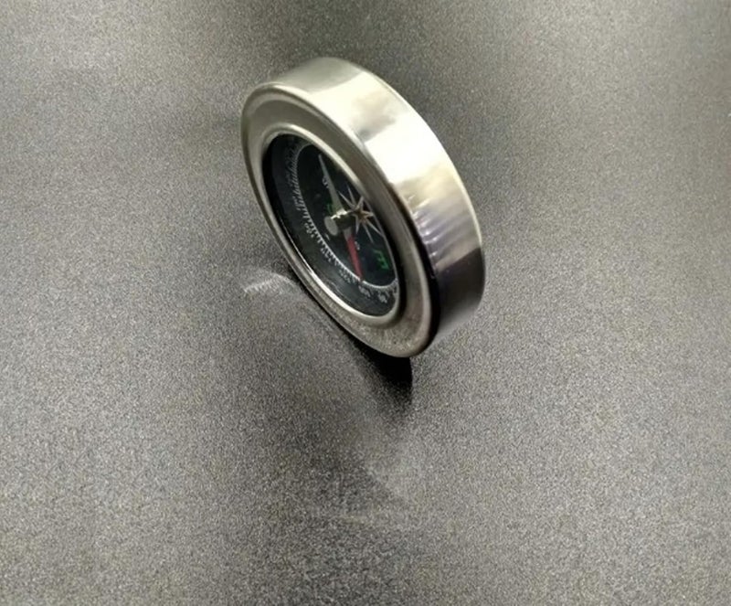 VR CREATIVES Stainless Steel Directional Pocket Magnetic Compass/Magnetic Compass Direction,7.5 * 7.5 * 1.2 cm - Image 3