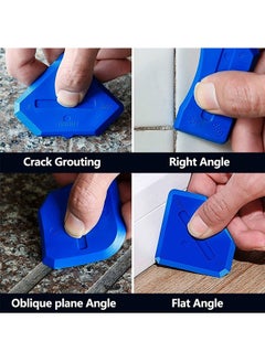 Generic caulking tool, caulk remover, 5 in 1 caulk tool kit, silicone caulk and plastic Scraper for Kitchen, Bathroom, Window and Sink Joint blue  - Image 5